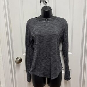 Lululemon Women's Gray Laced With Intent Long Sleeve Shirt Size 2‎